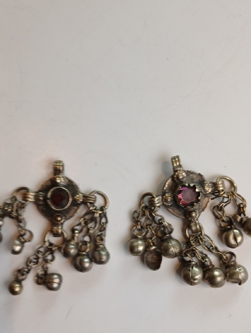 🔔 Kuchi Tribal Charm Pendants Pair Bells Coins Boho Bellydance Jingle